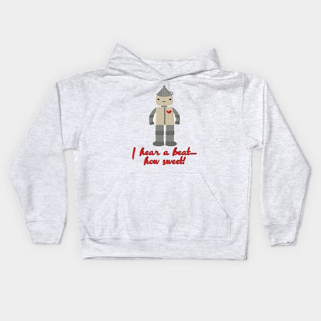 Tin Man Heart Beat Kids Hoodie by Specialstace83